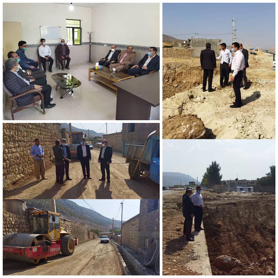 بازدید فرماندار چرداول از پروژه های آسمان آباد