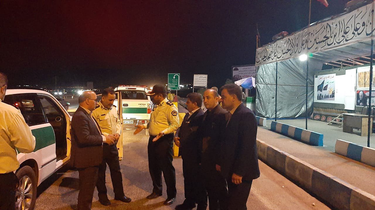 بازدید از پلیس راه و ایستگاه نیروی انتظامی