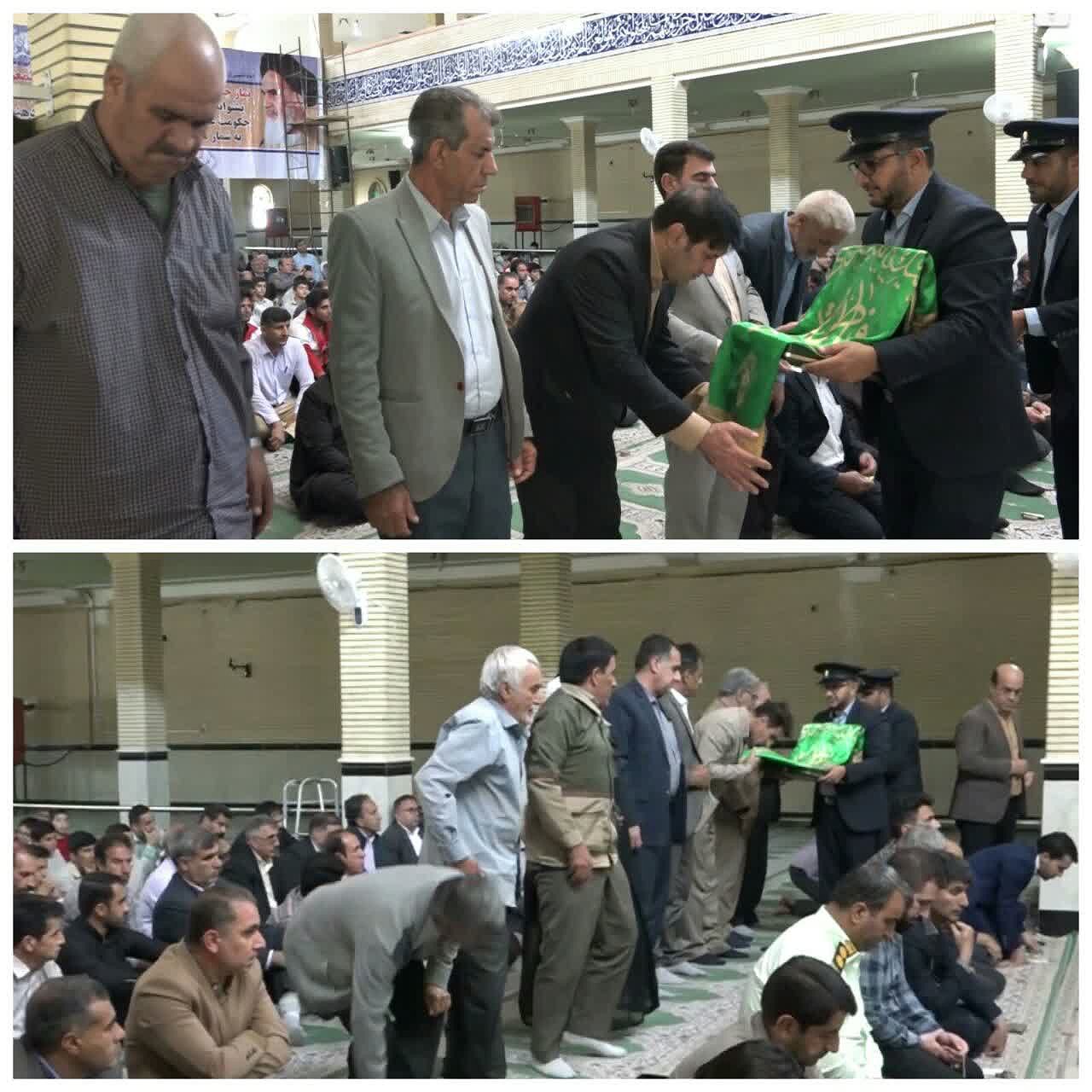حضور خادمان حضرت معصومه در مسجد جامع شهر سرابله