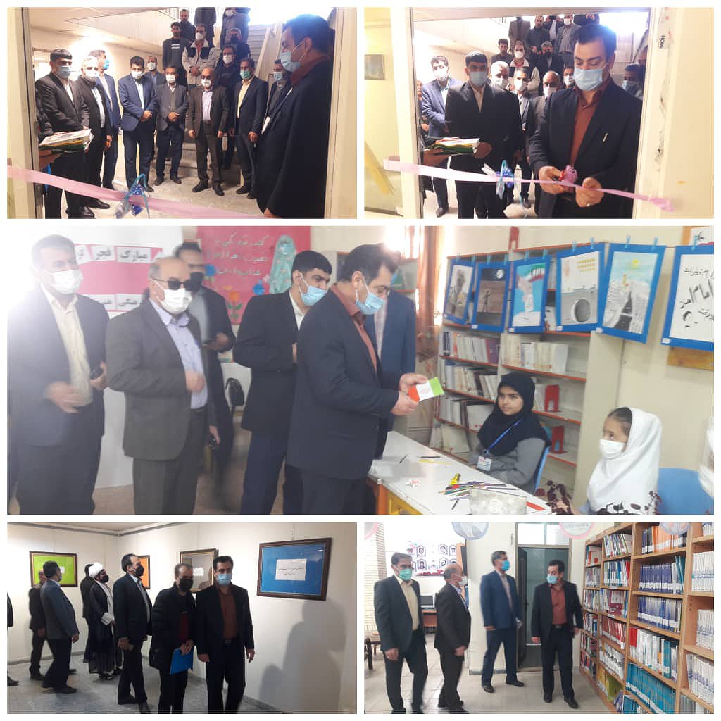 بازدید فرماندار از نمایشگاه نقاشی و کانون پرورشی فکری کودکان در روز 13 بهمن